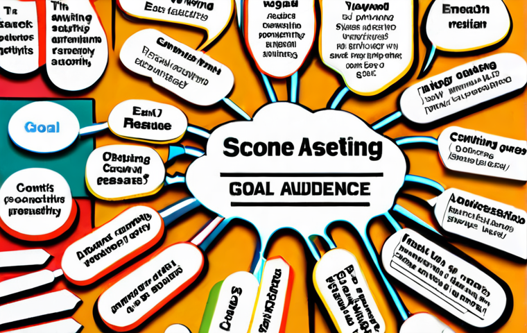 **

Engaging digital content planning: A mind map visually representing the steps of content creation, including goal setting, target audience identification, and keyword research.  Bright, colorful, and attention-grabbing. Emphasize the "think before you write" concept.

**