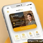 디지털 스토리에서의 몰입 경험 만들기 - A vibrant mobile app interface designed for Thai users, showcasing a simple and clean layout with ea...