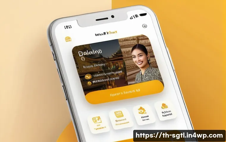 디지털 스토리에서의 몰입 경험 만들기 - A vibrant mobile app interface designed for Thai users, showcasing a simple and clean layout with ea...